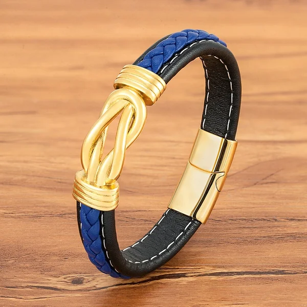 Bracelet en cuir irrégulier classique