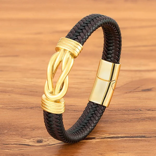 Bracelet en cuir irrégulier classique