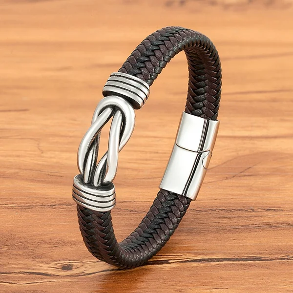 Bracelet en cuir irrégulier classique