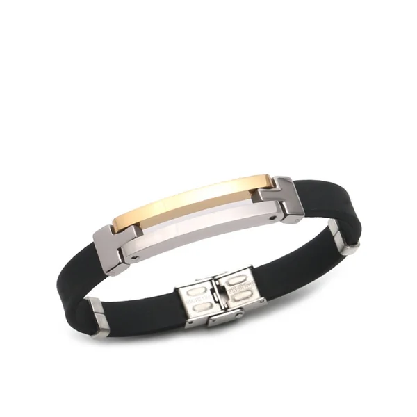 Bracelets en silicone plaqué or